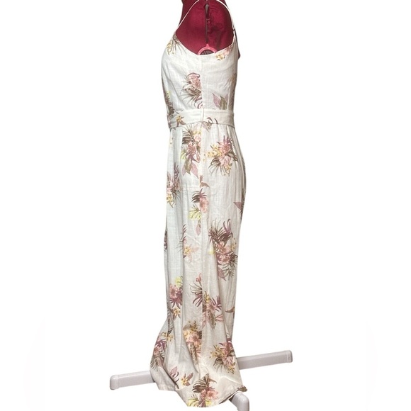 Minkpink floral print wide leg fully lined maxi jumpsuit - Picture 4 of 14
